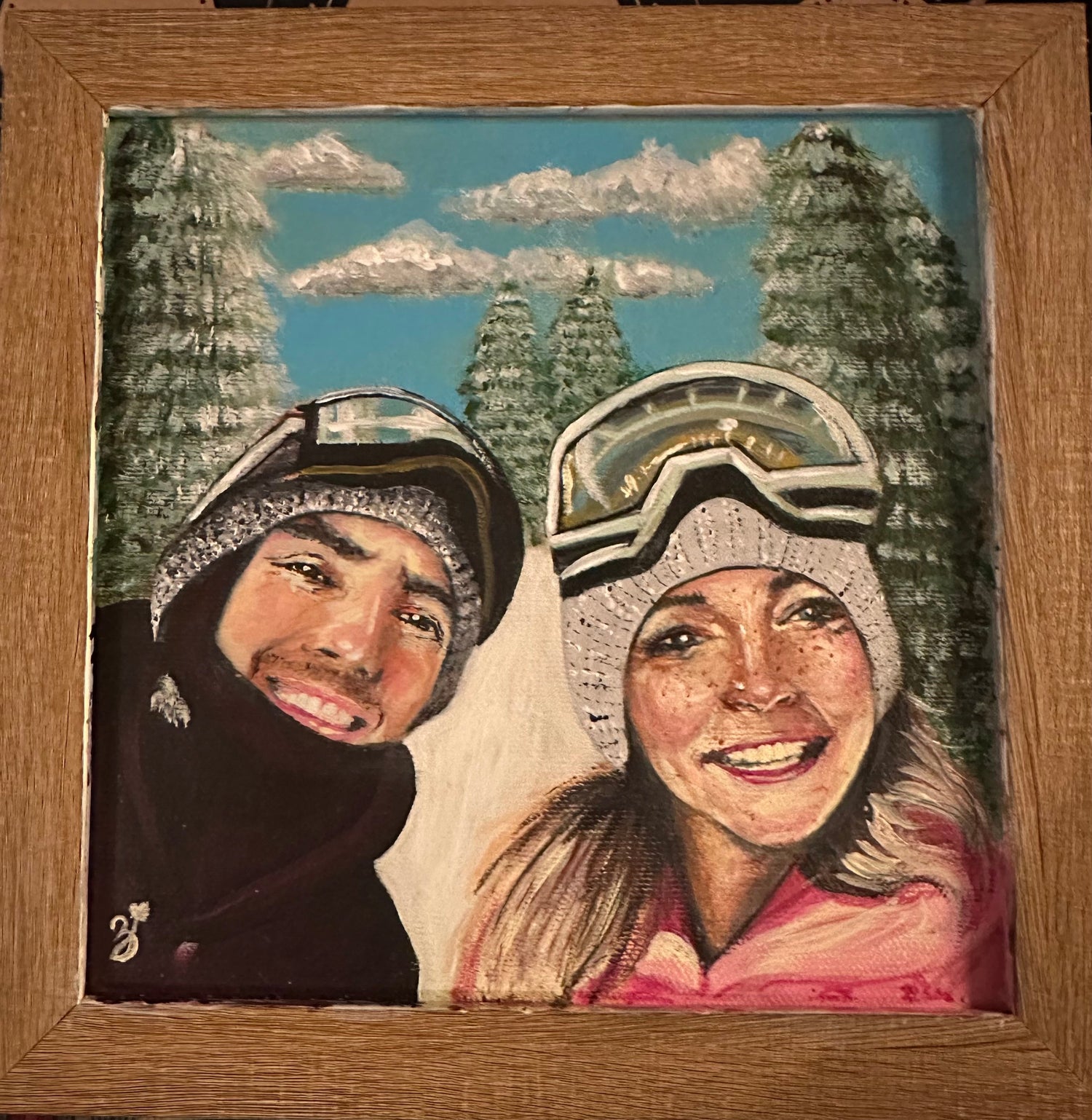 Couple's Painted Portraits